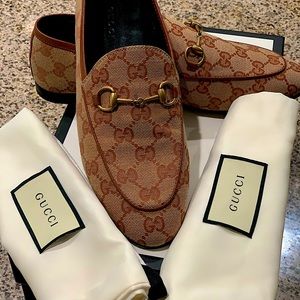 Gucci Jordaan GG canvas loafer Woman Size 38